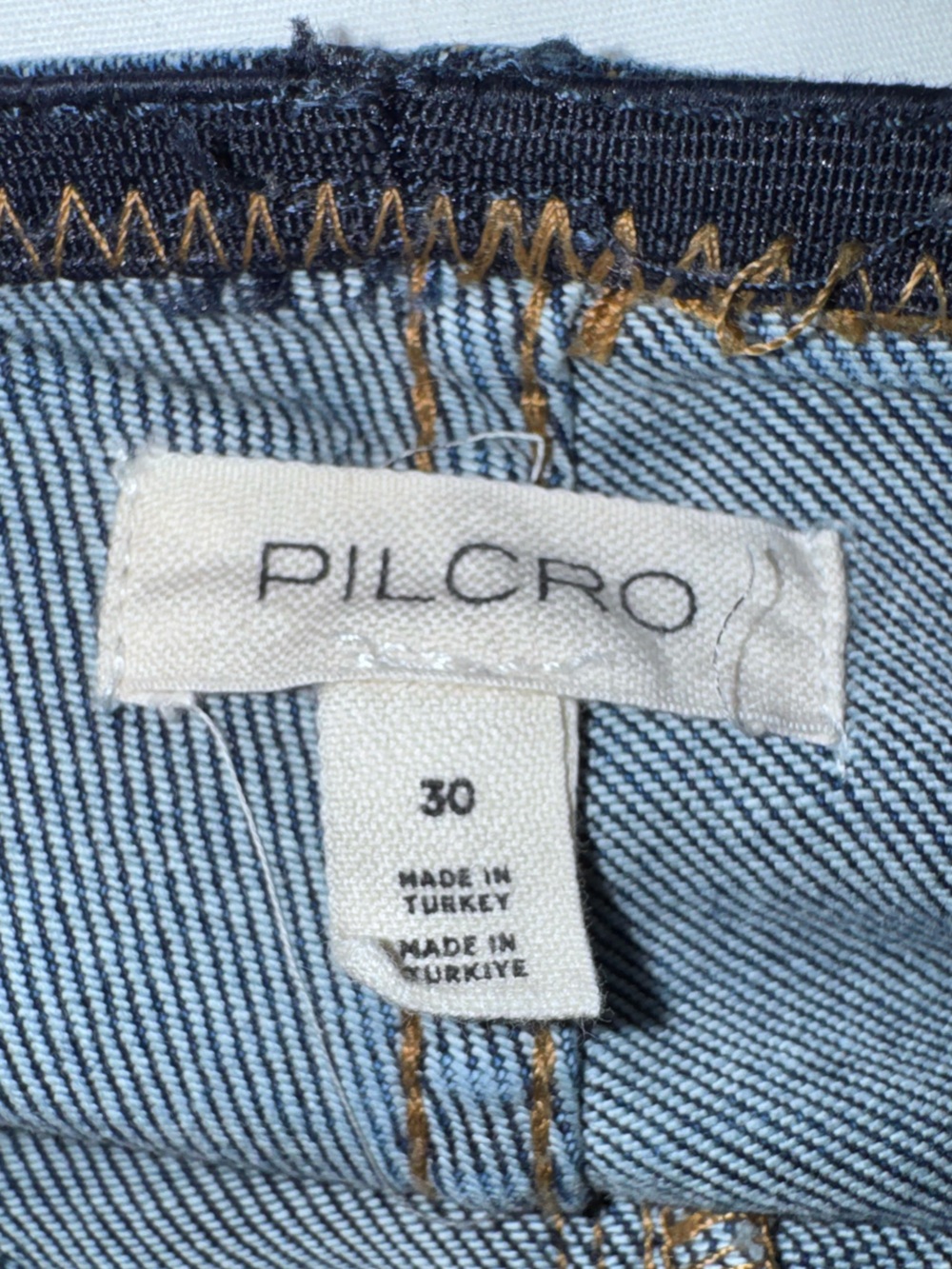 Pilcro Anthropologie Women’s Pull On Bootcut Jeans Dark Wash Stretch Size 30 - Picture 6 of 6